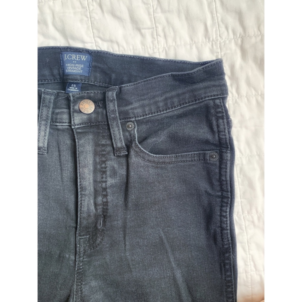 J Crew Black High Rise Jeans